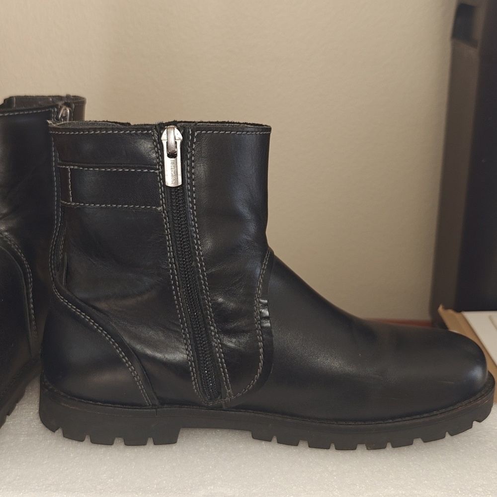 Birkenstock Black Leather Boot Size 37 - Picture 5 of 11